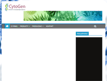 Tablet Screenshot of cytogen.com.pl